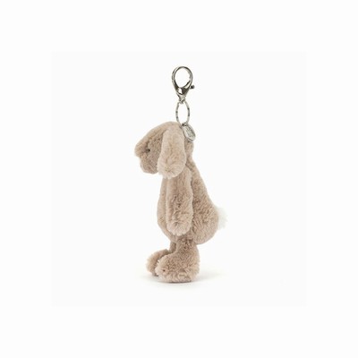 Jellycat Bashful Beige Bunny Bag Charm USA | 37846JVBD